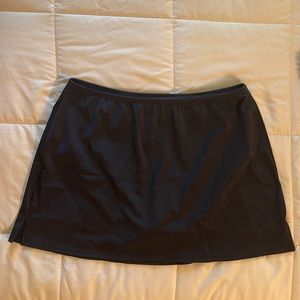 It Figures! Fit for QVC Swim Skort Bottom Black Size 18W